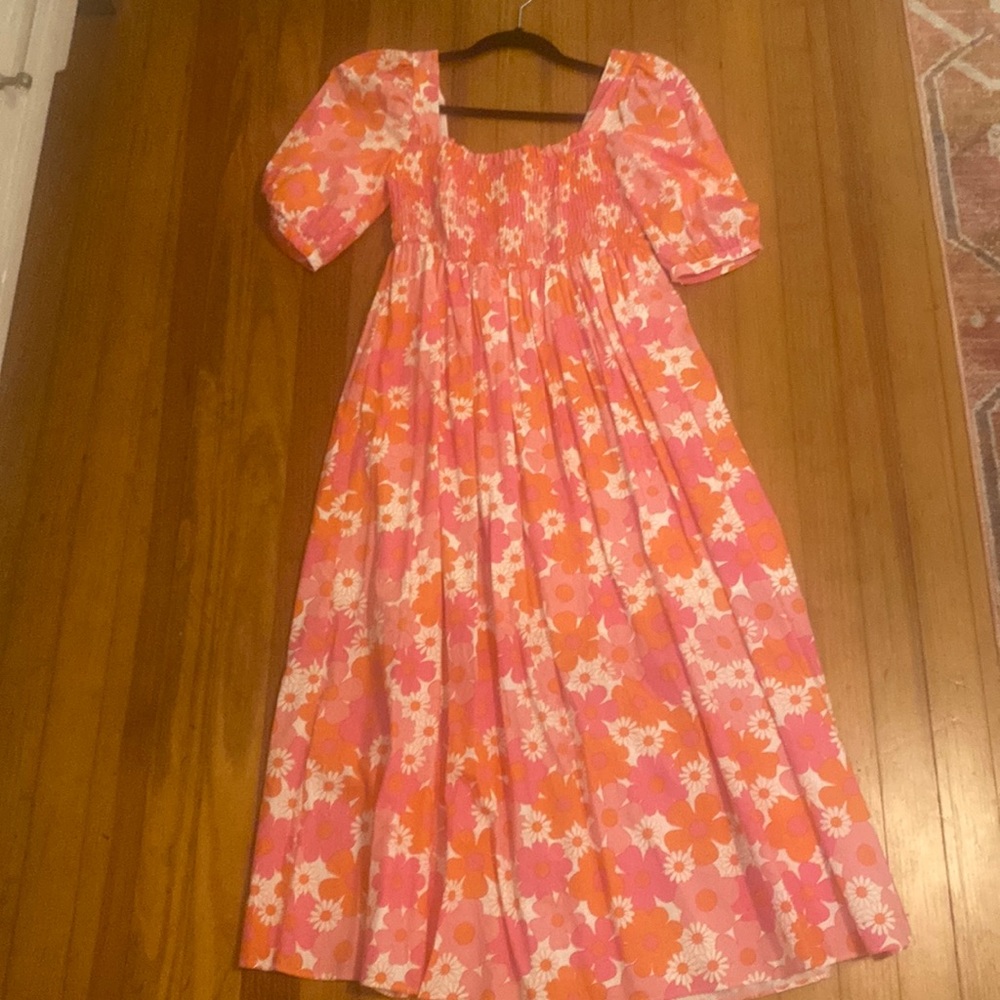 Collective the Label Pink and Orange Floral Dress